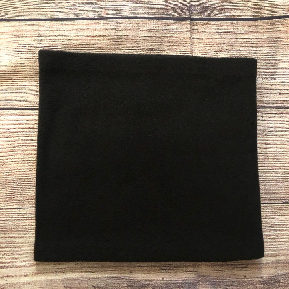 Black Fleece Neck Warmer Turtle Neck - New